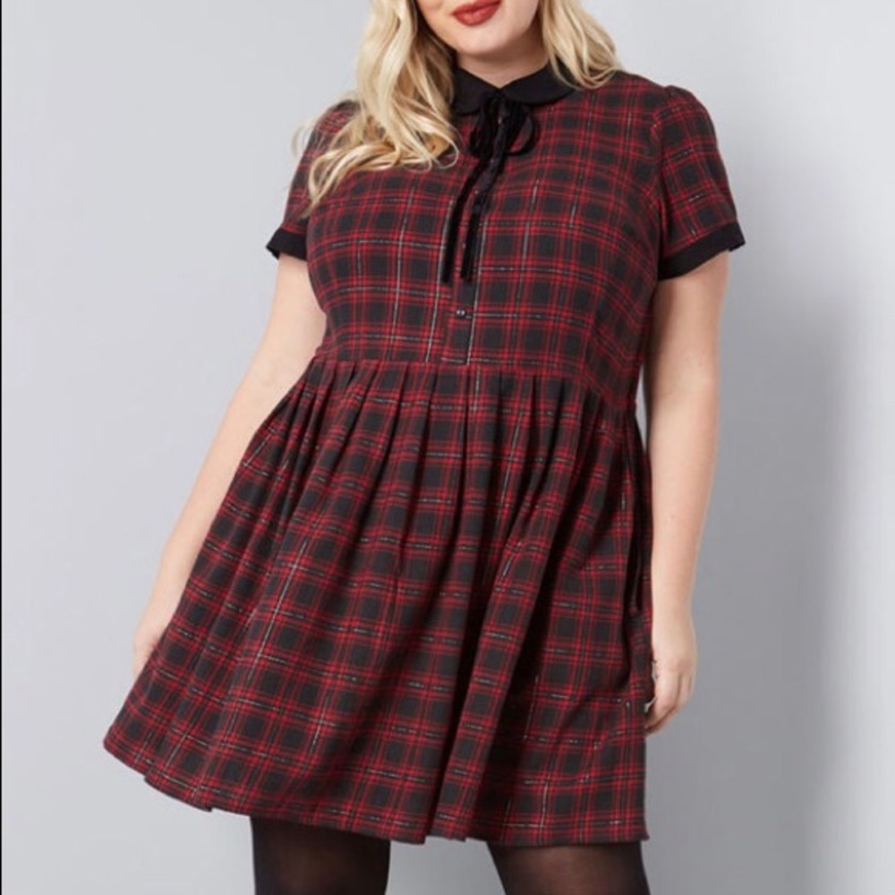 ModCloth Styled to Smile Plaid Dress